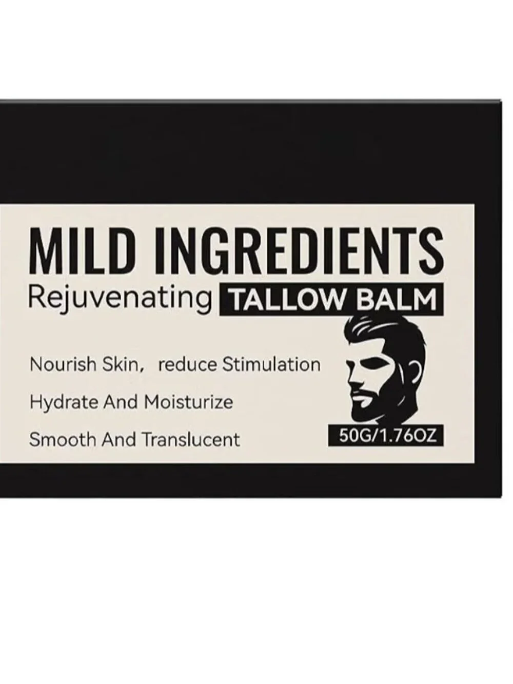 Rejuvenating Tallow Balm for Men, Long-Lasting Face Moisturizer
